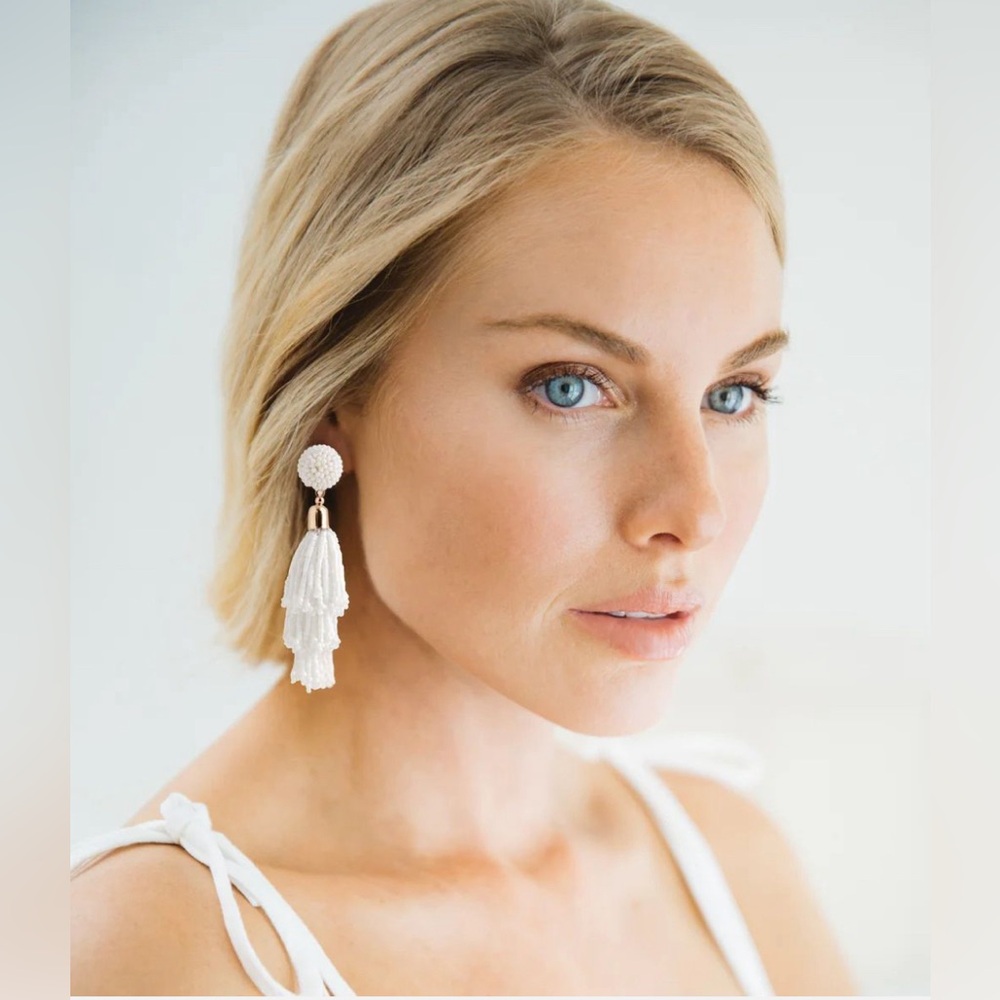 NWT Panacea Beaded Tassel Earrings